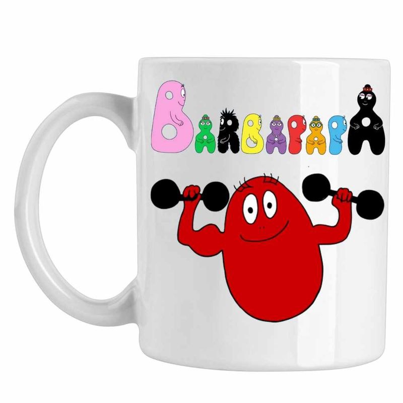 Casa si Gradina - Bucatarie si vesela - Cani si pahare - Cani si cesti - Cana Barbapapa Barbaforte Barbabravo, CoolTrend, alba, 330ml - Infinity.ro