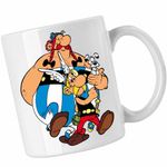 Casa si Gradina - Bucatarie si vesela - Cani si pahare - Cani si cesti - Cana Asterix Obelix Dogmatix Caesar Cleopatra, CoolTrend, alba, 330ml - Infinity.ro