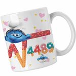 Casa si Gradina - Bucatarie si vesela - Cani si pahare - Cani si cesti - Cana Six Seven Strumful Istet Strumfii 67 CoolTrend, alba, 330ml - Infinity.ro