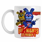 Casa si Gradina - Bucatarie si vesela - Cani si pahare - Cani si cesti - Cana Fnaf Bonnie Five Nights at Freddy Horror Halloween CoolTrend, alba, 330ml - Infinity.ro