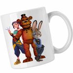 Casa si Gradina - Bucatarie si vesela - Cani si pahare - Cani si cesti - Cana Fnaf Huntrix Zootopia Judy Politist Five Nights at Freddy Kpop CoolTrend, alba, 330ml - Infinity.ro