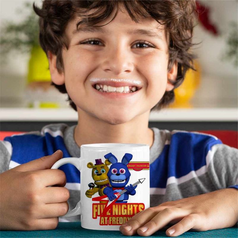 Casa si Gradina - Bucatarie si vesela - Cani si pahare - Cani si cesti - Cana Fnaf Bonnie Five Nights at Freddy Horror Halloween CoolTrend, alba, 330ml - Infinity.ro