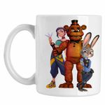Casa si Gradina - Bucatarie si vesela - Cani si pahare - Cani si cesti - Cana Fnaf Huntrix Zootopia Judy Politist Five Nights at Freddy Kpop CoolTrend, alba, 330ml - Infinity.ro
