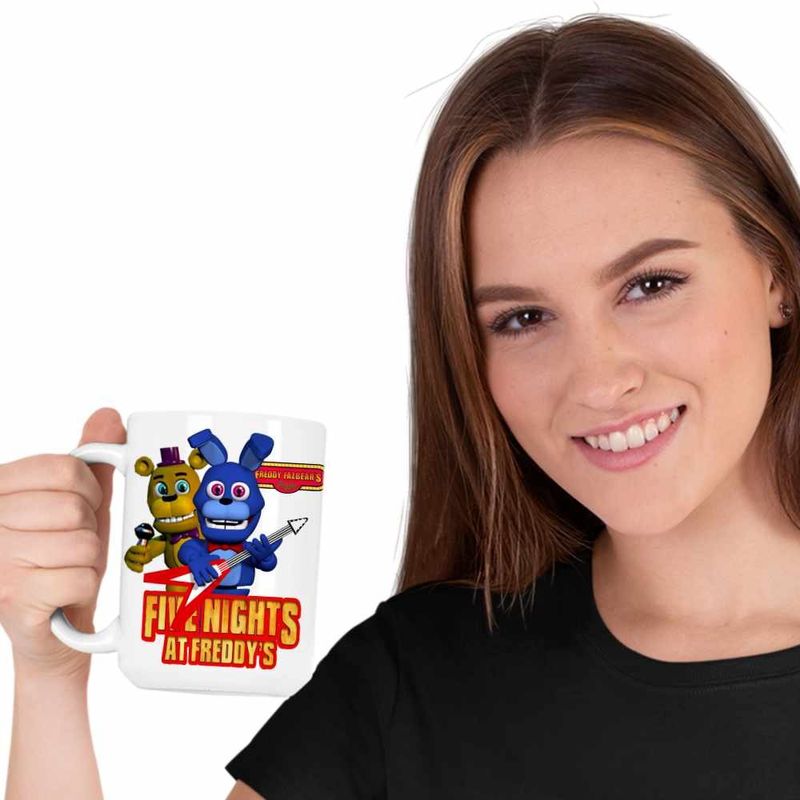 Casa si Gradina - Bucatarie si vesela - Cani si pahare - Cani si cesti - Cana Fnaf Bonnie Five Nights at Freddy Horror Halloween CoolTrend, alba, 330ml - Infinity.ro