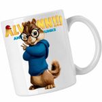 Casa si Gradina - Bucatarie si vesela - Cani si pahare - Cani si cesti - Cana Simon Alvin Alvinnn Veverita, CoolTrend, alba, 330ml - Infinity.ro