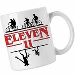 Casa si Gradina - Bucatarie si vesela - Cani si pahare - Cani si cesti - Cana Stranger Things Upside Down Eleven CoolTrend, alba, 330ml - Infinity.ro