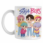 Casa si Gradina - Bucatarie si vesela - Cani si pahare - Cani si cesti - Cana Huntrix Saja Boys Kpop Demon Hunters CoolTrend, alba, 330ml - Infinity.ro