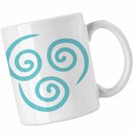 Casa si Gradina - Bucatarie si vesela - Cani si pahare - Cani si cesti - Cana Avatar Airbender Element Simbol Maestru al Aerului, alba, 330ml - Infinity.ro