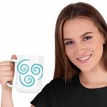 Casa si Gradina - Bucatarie si vesela - Cani si pahare - Cani si cesti - Cana Avatar Airbender Element Simbol Maestru al Aerului, alba, 330ml - Infinity.ro
