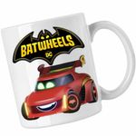 Casa si Gradina - Bucatarie si vesela - Cani si pahare - Cani si cesti - Cana Batwheels Redbird Batroti Robin Desene Masini, CoolTrend, alba, 330ml - Infinity.ro