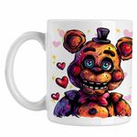 Casa si Gradina - Bucatarie si vesela - Cani si pahare - Cani si cesti - Cana Fnaf Valentines Day Dragobete Five Nights at Freddy Horror Halloween CoolTrend, alba, 330ml - Infinity.ro