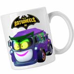 Casa si Gradina - Bucatarie si vesela - Cani si pahare - Cani si cesti - Cana Batwheels Prank Joker Masina Batroti Desene Animate Masini, CoolTrend, alba, 330ml - Infinity.ro