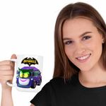 Casa si Gradina - Bucatarie si vesela - Cani si pahare - Cani si cesti - Cana Batwheels Prank Joker Masina Batroti Desene Animate Masini, CoolTrend, alba, 330ml - Infinity.ro