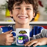 Casa si Gradina - Bucatarie si vesela - Cani si pahare - Cani si cesti - Cana Batwheels Prank Joker Masina Batroti Desene Animate Masini, CoolTrend, alba, 330ml - Infinity.ro