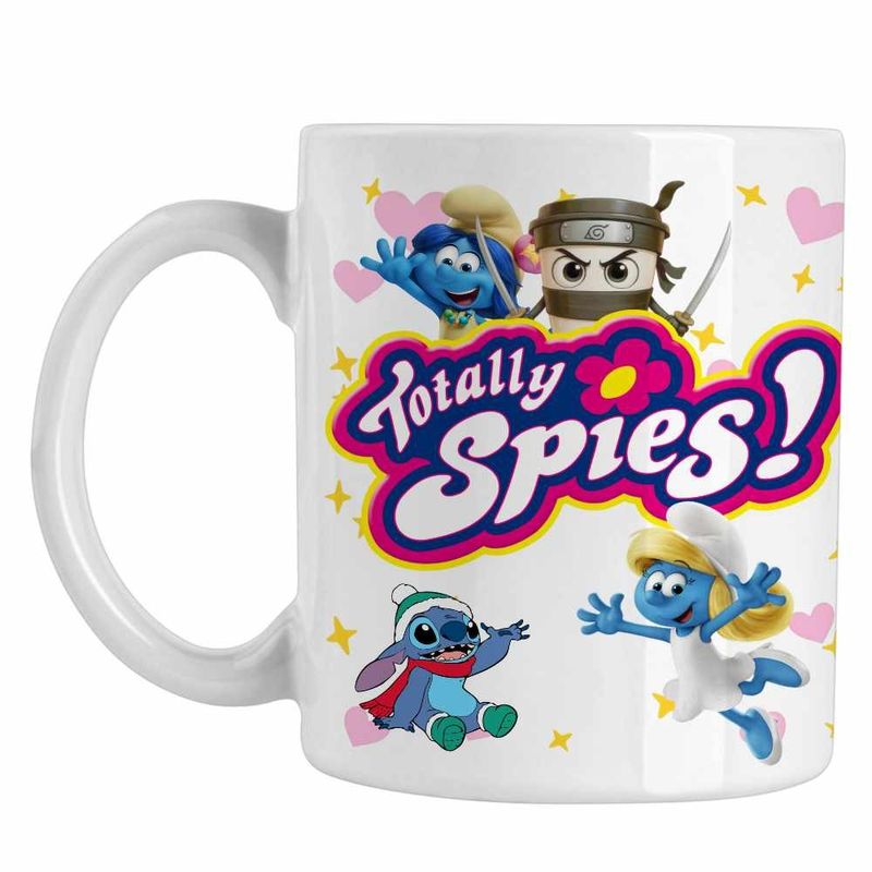 Casa si Gradina - Bucatarie si vesela - Cani si pahare - Cani si cesti - Cana Spioanele Logo Desene Copilarie CoolTrend, alba, 330ml - Infinity.ro