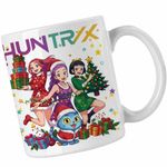 Casa si Gradina - Bucatarie si vesela - Cani si pahare - Cani si cesti - Cana Huntrix Kpop Craciun CoolTrend, alba, 330ml - Infinity.ro