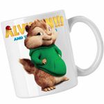 Casa si Gradina - Bucatarie si vesela - Cani si pahare - Cani si cesti - Cana Theodore Alvin Teodor Veveritele, CoolTrend, alba, 330ml - Infinity.ro