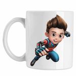 Casa si Gradina - Bucatarie si vesela - Cani si pahare - Cani si cesti - Cana Paw Patrol Ryder Patrula Catelusilor Politist, CoolTrend, alba, 330ml - Infinity.ro