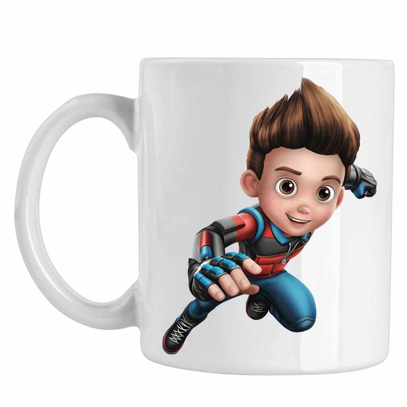 Casa si Gradina - Bucatarie si vesela - Cani si pahare - Cani si cesti - Cana Paw Patrol Ryder Patrula Catelusilor Politist, CoolTrend, alba, 330ml - Infinity.ro