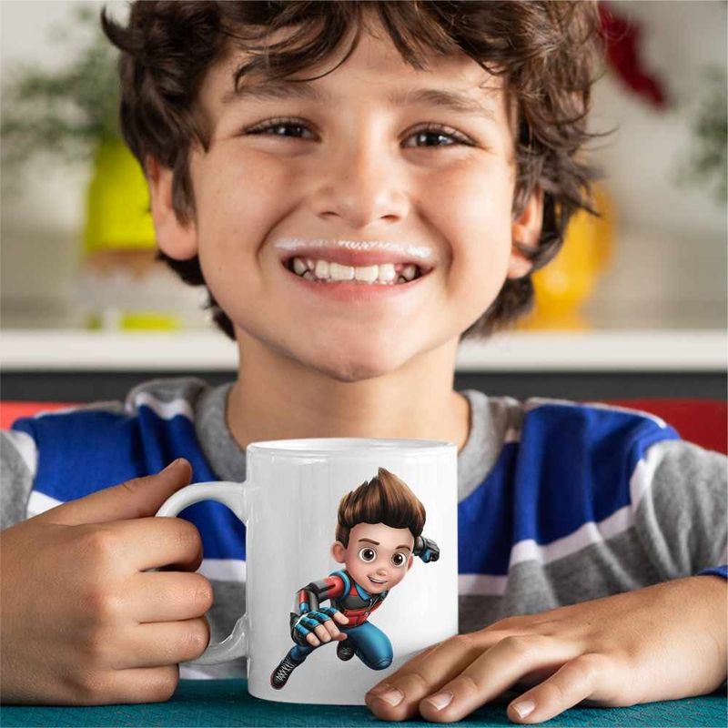 Casa si Gradina - Bucatarie si vesela - Cani si pahare - Cani si cesti - Cana Paw Patrol Ryder Patrula Catelusilor Politist, CoolTrend, alba, 330ml - Infinity.ro