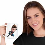 Casa si Gradina - Bucatarie si vesela - Cani si pahare - Cani si cesti - Cana Paw Patrol Ryder Patrula Catelusilor Politist, CoolTrend, alba, 330ml - Infinity.ro