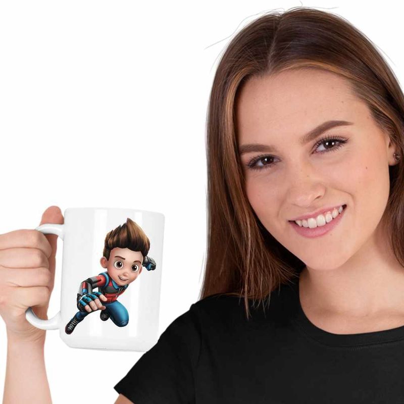 Casa si Gradina - Bucatarie si vesela - Cani si pahare - Cani si cesti - Cana Paw Patrol Ryder Patrula Catelusilor Politist, CoolTrend, alba, 330ml - Infinity.ro
