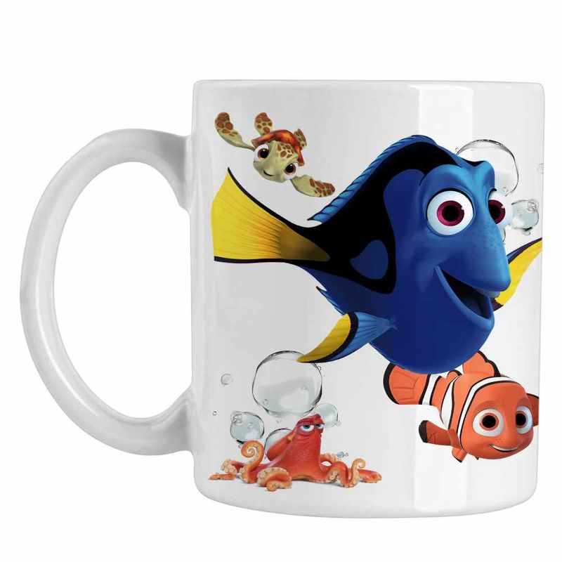 Casa si Gradina - Bucatarie si vesela - Cani si pahare - Cani si cesti - Cana Finding Nemo Dory Dora Viata Marina CoolTrend, alba, 330ml - Infinity.ro