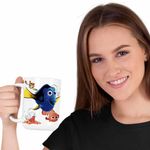 Casa si Gradina - Bucatarie si vesela - Cani si pahare - Cani si cesti - Cana Finding Nemo Dory Dora Viata Marina CoolTrend, alba, 330ml - Infinity.ro