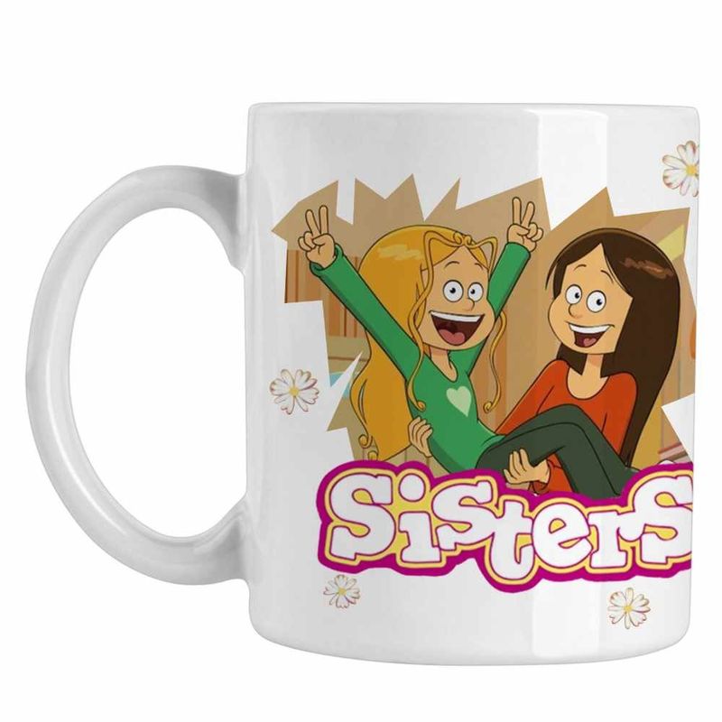 Casa si Gradina - Bucatarie si vesela - Cani si pahare - Cani si cesti - Cana Surorile Vacanta The Sisters Wendy, CoolTrend, alba, 330ml - Infinity.ro