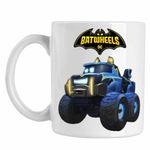 Casa si Gradina - Bucatarie si vesela - Cani si pahare - Cani si cesti - Cana Batwheels Buff Battruck Batroti Batman Desene, CoolTrend, alba, 330ml - Infinity.ro