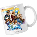 Casa si Gradina - Bucatarie si vesela - Cani si pahare - Cani si cesti - Cana Alvin Bluey Stich Strumfii Strumfita Trupa Muzicala Chitara, CoolTrend, alba, 330ml - Infinity.ro
