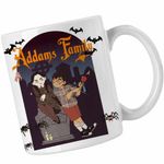 Casa si Gradina - Bucatarie si vesela - Cani si pahare - Cani si cesti - Cana Familia Addams Wednesday Horror Cimitir Halloween Valenines Day Dragobete Cupidon CoolTrend, alba, 330ml - Infinity.ro