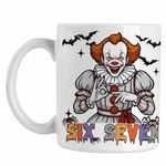 Casa si Gradina - Bucatarie si vesela - Cani si pahare - Cani si cesti - Cana Six Seven Horror Pennywise 67 Halloween CoolTrend, alba, 330ml - Infinity.ro