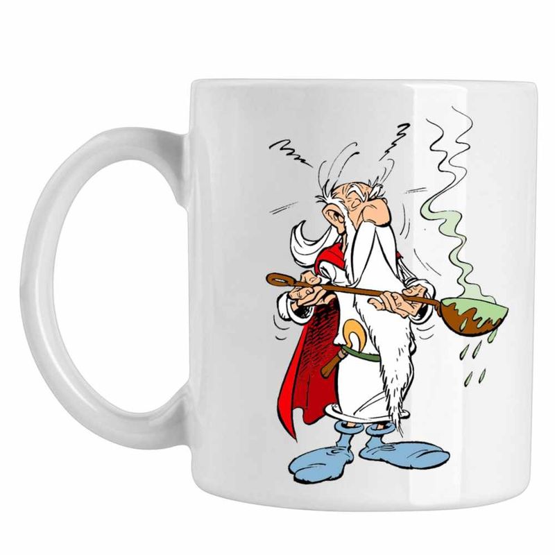 Casa si Gradina - Bucatarie si vesela - Cani si pahare - Cani si cesti - Cana Getafix Asterix Obelix Cleopatra, CoolTrend, alba, 330ml - Infinity.ro
