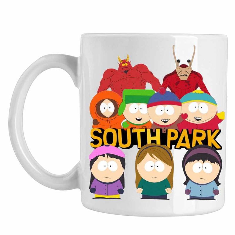 Casa si Gradina - Bucatarie si vesela - Cani si pahare - Cani si cesti - Cana South Park Trupa Baietilor, CoolTrend, alba, 330ml - Infinity.ro