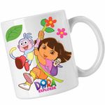 Casa si Gradina - Bucatarie si vesela - Cani si pahare - Cani si cesti - Cana Dora Boots Exploratoarea Jungla Liana Explorer, CoolTrend, alba, 330ml - Infinity.ro