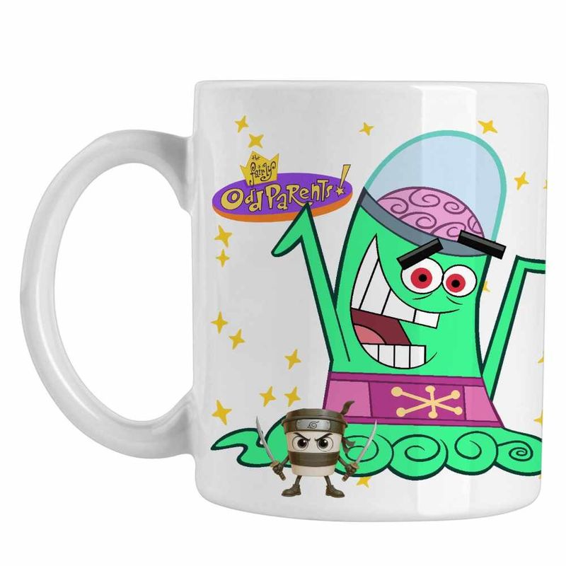 Casa si Gradina - Bucatarie si vesela - Cani si pahare - Cani si cesti - Cana Fairly Odd Parents Mark Chang Yugopotamia Nasii mei Vrajitori CoolTrend, alba, 330ml - Infinity.ro