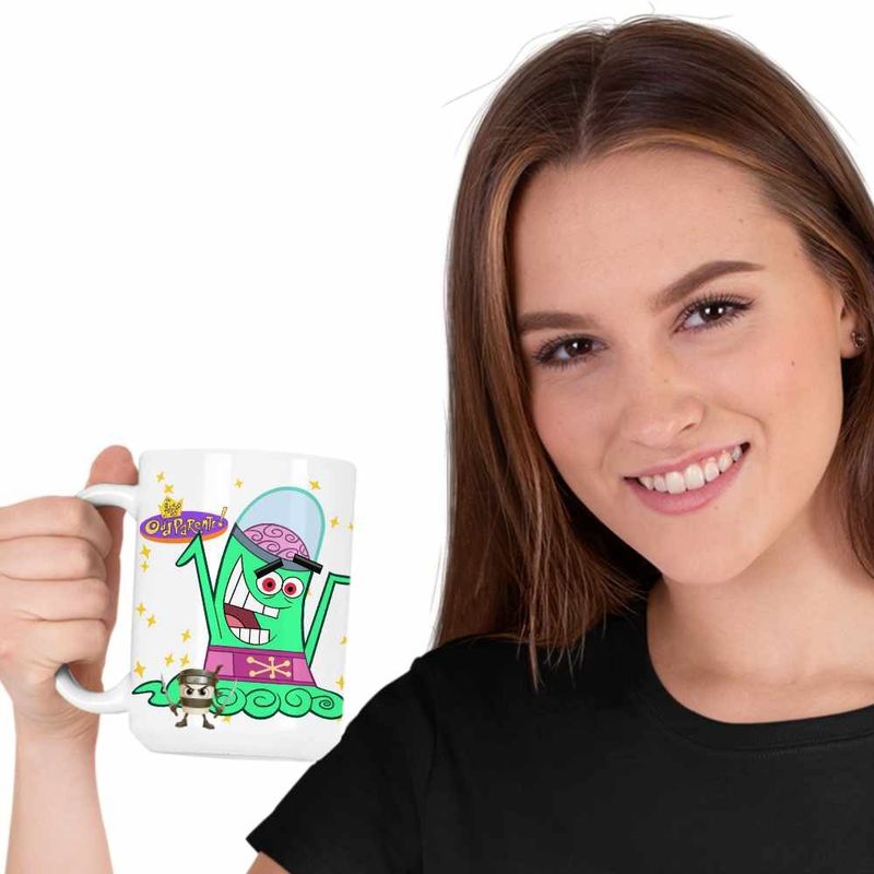 Casa si Gradina - Bucatarie si vesela - Cani si pahare - Cani si cesti - Cana Fairly Odd Parents Mark Chang Yugopotamia Nasii mei Vrajitori CoolTrend, alba, 330ml - Infinity.ro