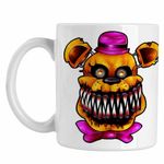 Casa si Gradina - Bucatarie si vesela - Cani si pahare - Cani si cesti - Cana Fnaf Nightmare Freddy Five Nights at Freddy Horror Halloween CoolTrend, alba, 330ml - Infinity.ro