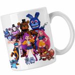 Casa si Gradina - Bucatarie si vesela - Cani si pahare - Cani si cesti - Cana Fnaf Huntrix K-pop Demon Hunters Five Nights at Freddy Horror Halloween CoolTrend, alba, 330ml - Infinity.ro
