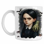 Casa si Gradina - Bucatarie si vesela - Cani si pahare - Cani si cesti - Cana Familia Addams Wednesday Hand Halloween Mana Horror Petrecere CoolTrend, alba, 330ml - Infinity.ro