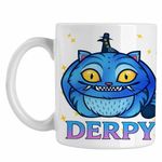 Casa si Gradina - Bucatarie si vesela - Cani si pahare - Cani si cesti - Cana Huntrix Derpy Pisica Demon Kpop CoolTrend, alba, 330ml - Infinity.ro