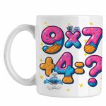 Casa si Gradina - Bucatarie si vesela - Cani si pahare - Cani si cesti - Cana Six Seven Formula Matematica Ciocolata CoolTrend, alba, 330ml - Infinity.ro