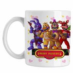 Casa si Gradina - Bucatarie si vesela - Cani si pahare - Cani si cesti - Cana Fnaf Party Five Nights at Freddy Horror Halloween CoolTrend, alba, 330ml - Infinity.ro