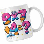 Casa si Gradina - Bucatarie si vesela - Cani si pahare - Cani si cesti - Cana Six Seven Formula Matematica Ciocolata CoolTrend, alba, 330ml - Infinity.ro