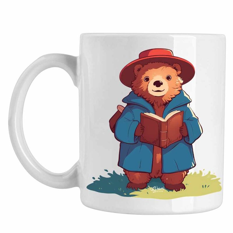 Casa si Gradina - Bucatarie si vesela - Cani si pahare - Cani si cesti - Cana Paddington Peru Urs Palarie, CoolTrend, alba, 330ml - Infinity.ro