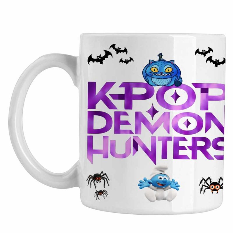 Casa si Gradina - Bucatarie si vesela - Cani si pahare - Cani si cesti - Cana Huntrix Kpop Demon Hunters CoolTrend, alba, 330ml - Infinity.ro