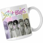 Casa si Gradina - Bucatarie si vesela - Cani si pahare - Cani si cesti - Cana Huntrix Saja Boys Legends Kpop CoolTrend, alba, 330ml - Infinity.ro
