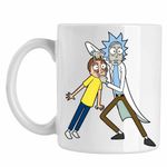 Casa si Gradina - Bucatarie si vesela - Cani si pahare - Cani si cesti - Cana Rick and Morty Casca Ochii, CoolTrend, alba, 330ml - Infinity.ro