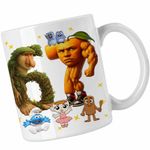 Casa si Gradina - Bucatarie si vesela - Cani si pahare - Cani si cesti - Cana Six Seven Brainrot Orange Italian Meme Fitness CoolTrend, alba, 330ml - Infinity.ro